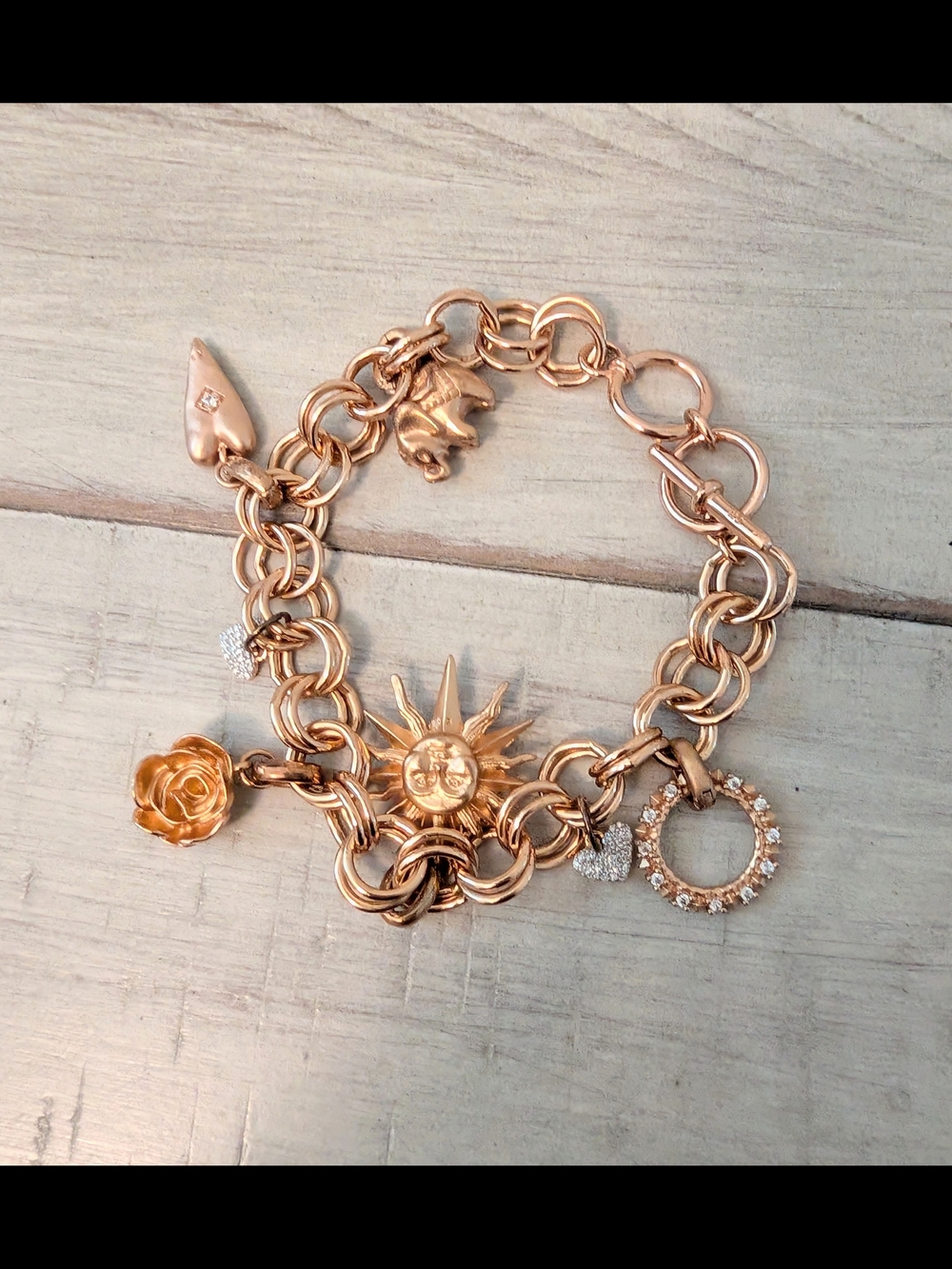 Kendra Scott Rose Gold Charm Bracelet